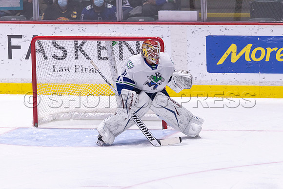 Abbotsford Canucks defeat San Diego Gulls 4-2 on Sunday, Jan 23, 2022 at Abbotsford Centre.
