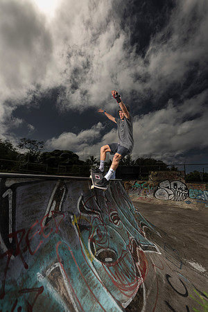 Feb 19, 2022, Sunset Beach Skatepark, North Shore, Oahu