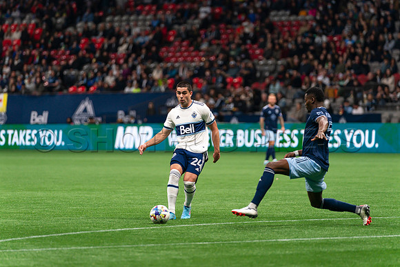 Sat, April 2, 2022 The Vancouver Whitecaps FC clinch a 1-0 win over Sporting Kansas City in Vancouver.