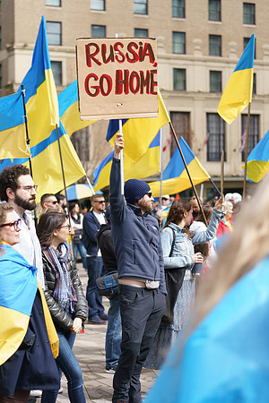 Sun, Mar 27, 2022 Stand with Ukraine Rally at the Vancouver Art Gallery