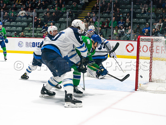 Wed, March 16, 2022 Abbotsford Canucks make an epic comeback to take a 5-4 win in OT against the Manitoba Moose in Abbotsford, BC