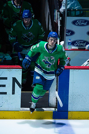 Sun, March 13, 2022 Abbotsford Canucks take Colorado Eagles 5–4 in OT at Abbotsford Event Centre in Abbotsford, BC