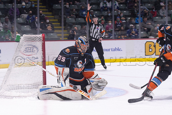 Abbotsford Canucks defeat San Diego Gulls 4-2 on Sunday, Jan 23, 2022 at Abbotsford Centre.
