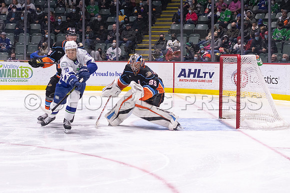 Abbotsford Canucks defeat San Diego Gulls 4-2 on Sunday, Jan 23, 2022 at Abbotsford Centre.