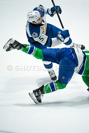 Sun, March 13, 2022 Abbotsford Canucks take Colorado Eagles 5–4 in OT at Abbotsford Event Centre in Abbotsford, BC