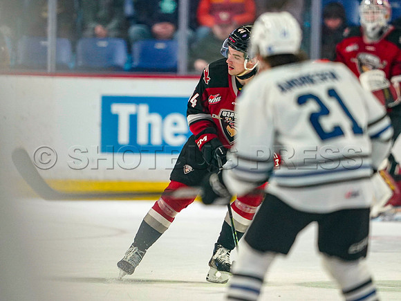 Wes Shaw Vancouver Giants make a 3rd period push to take the Wenantchee Wild 20250103 -275971