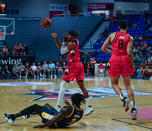 Edmonton Stingers at the Fraser Valley Bandits  in Langley, Canada, Jul 30 2022.