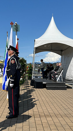 April 28, 2022 Day of mourning for workers, at Jack pool plaza Vancouver.