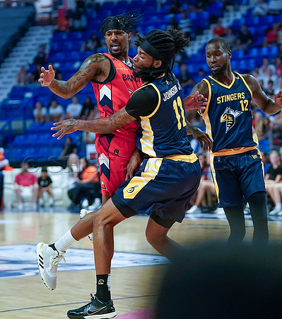 Edmonton Stingers at the Fraser Valley Bandits  in Langley, Canada, Jul 30 2022.