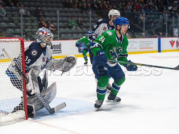 Wed, March 16, 2022 Abbotsford Canucks make an epic comeback to take a 5-4 win in OT against the Manitoba Moose in Abbotsford, BC