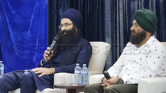 April 23, 2022,  200 Afghan Sikhs and Hindus in BC and Alberta at Surrey City Hall