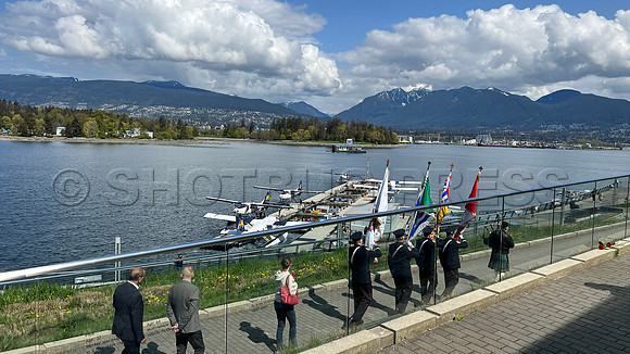 April 28, 2022 Day of mourning for workers, at Jack pool plaza Vancouver.