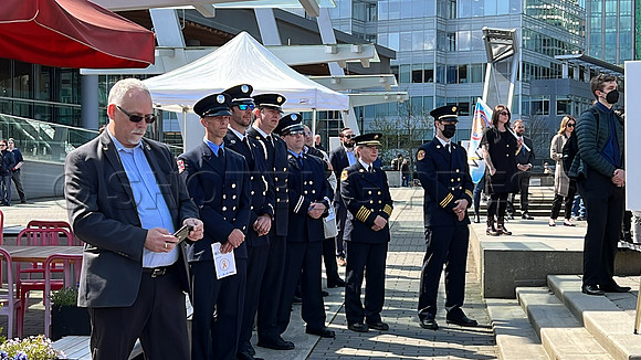 April 28, 2022 Day of mourning for workers, at Jack pool plaza Vancouver.