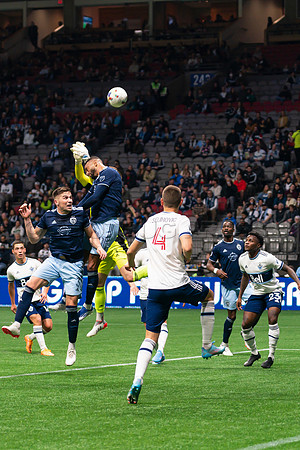 Sat, April 2, 2022 The Vancouver Whitecaps FC clinch a 1-0 win over Sporting Kansas City in Vancouver.