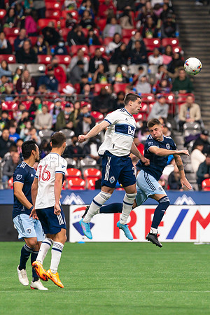 Sat, April 2, 2022 The Vancouver Whitecaps FC clinch a 1-0 win over Sporting Kansas City in Vancouver.