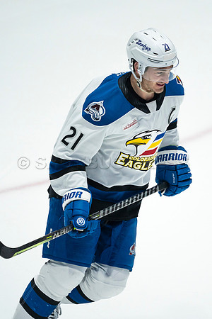 Sun, March 13, 2022 Abbotsford Canucks take Colorado Eagles 5–4 in OT at Abbotsford Event Centre in Abbotsford, BC