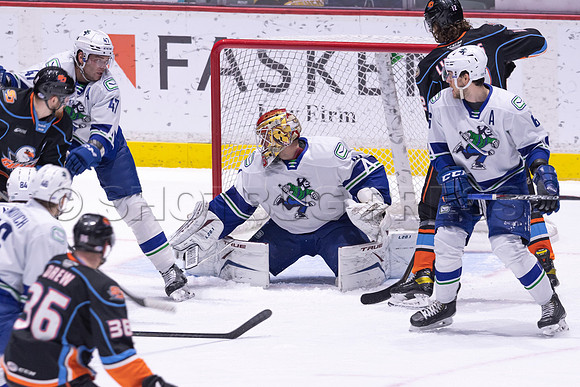 Abbotsford Canucks defeat San Diego Gulls 4-2 on Sunday, Jan 23, 2022 at Abbotsford Centre.
