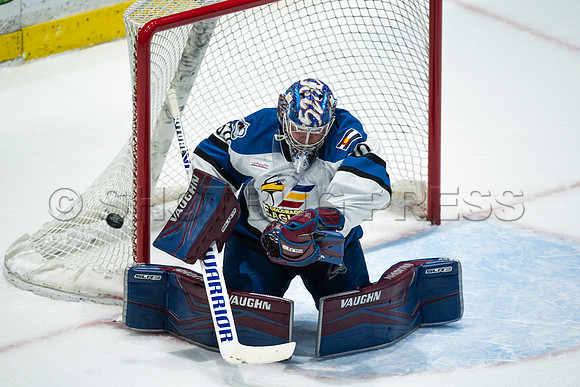 Sun, March 13, 2022 Abbotsford Canucks take Colorado Eagles 5–4 in OT at Abbotsford Event Centre in Abbotsford, BC