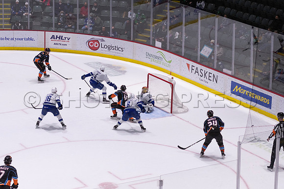Abbotsford Canucks defeat San Diego Gulls 4-2 on Sunday, Jan 23, 2022 at Abbotsford Centre.