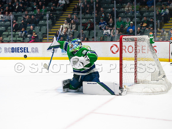 Wed, March 16, 2022 Abbotsford Canucks make an epic comeback to take a 5-4 win in OT against the Manitoba Moose in Abbotsford, BC