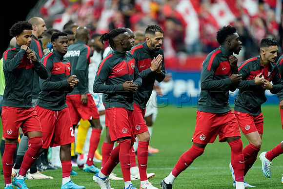 Canada win against Curaçao, 4-0, Men's National Soccer, Vancouver, Canada. 9 Jun 2022