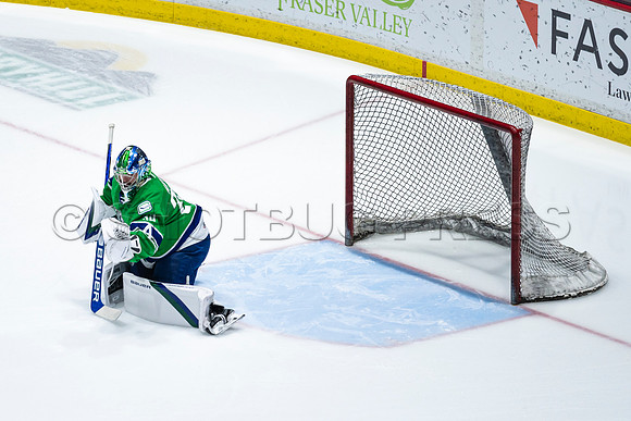 Sun, March 13, 2022 Abbotsford Canucks take Colorado Eagles 5–4 in OT at Abbotsford Event Centre in Abbotsford, BC